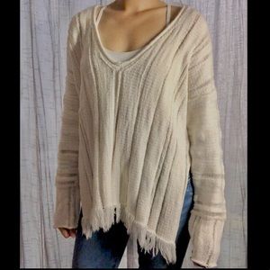 NWT Free People Ocean Drive Distressed Sweater S